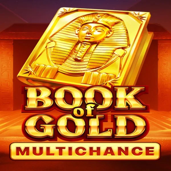 Book of Gold Multichance slot logo by Playson at Wazamba Casino