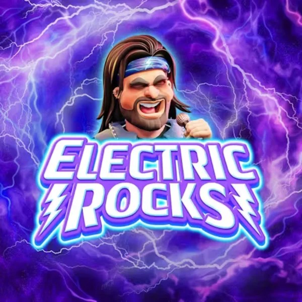 Electric Rocks slot logo by Inspired Gaming at Wazamba Casino