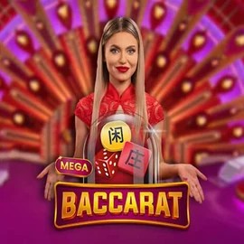 Mega Baccarat by Pragmatic Play, showcased at wazamba-online.com – game logo