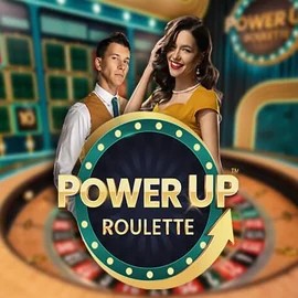 Official Live Casino logo: PowerUP Roulette by Pragmatic Play at Wazamba Casino